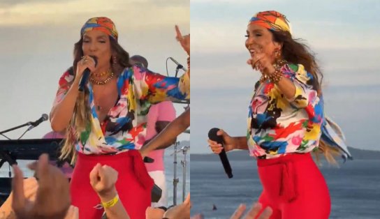 Ivete grava EP novo 'O Verão Bateu em Minha Porta' no Farol da Barra 