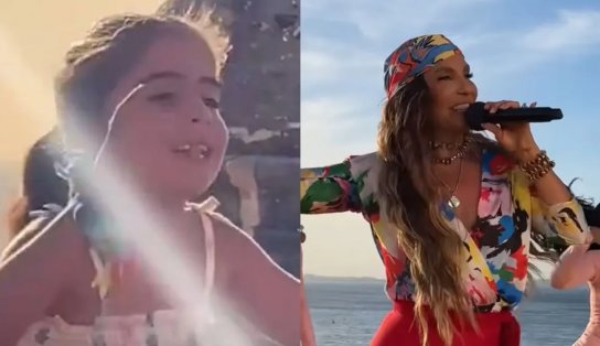 Filha de 6 anos de Ivete Sangalo viraliza ao cantar música da mãe no Farol da Barra