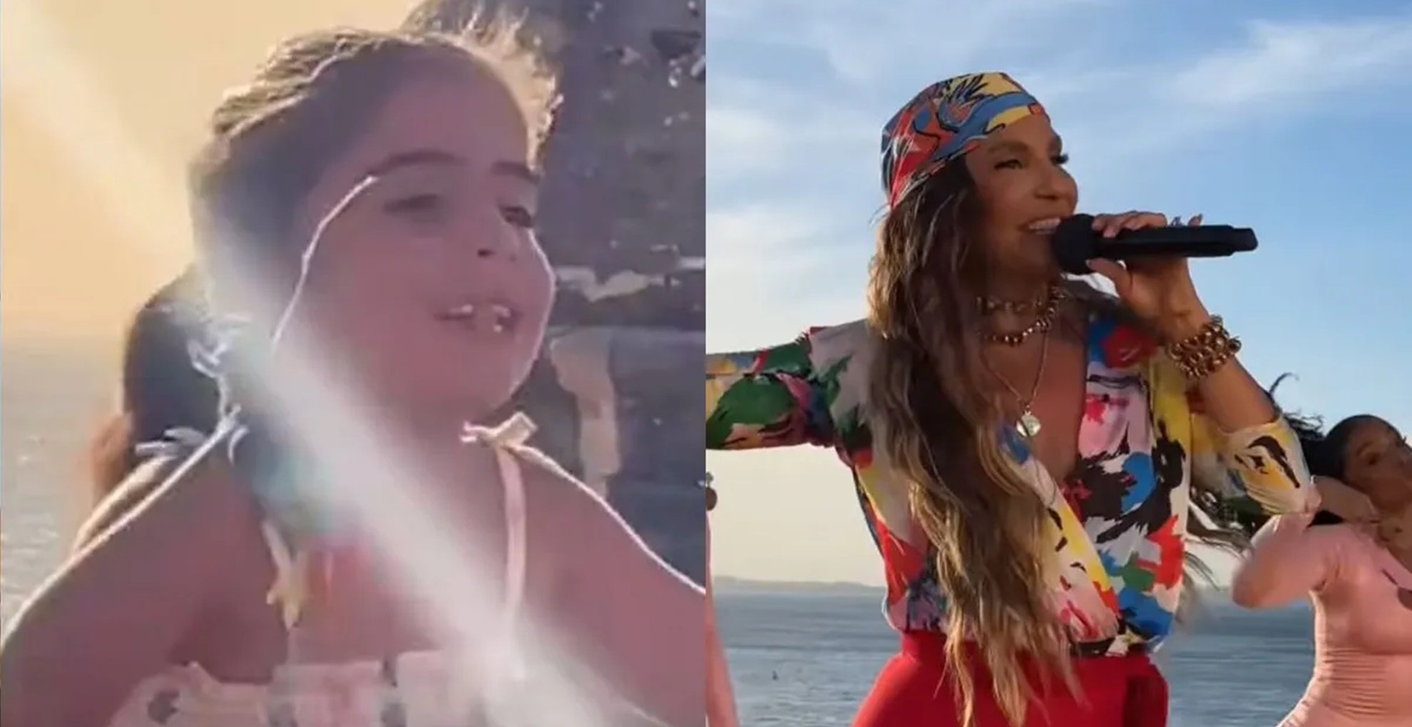 Filha de 6 anos de Ivete Sangalo viraliza ao cantar música da mãe no Farol da Barra