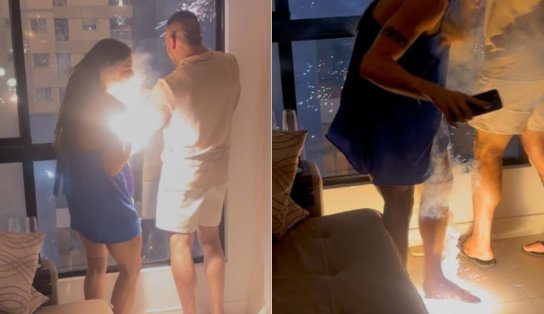 Turista fica ferida após ser atingida por fogos de artifício dentro de apartamento; assista