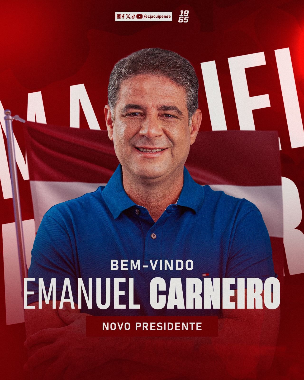 Jacuipense anuncia Emanuel Carneiro como novo presidente do clube