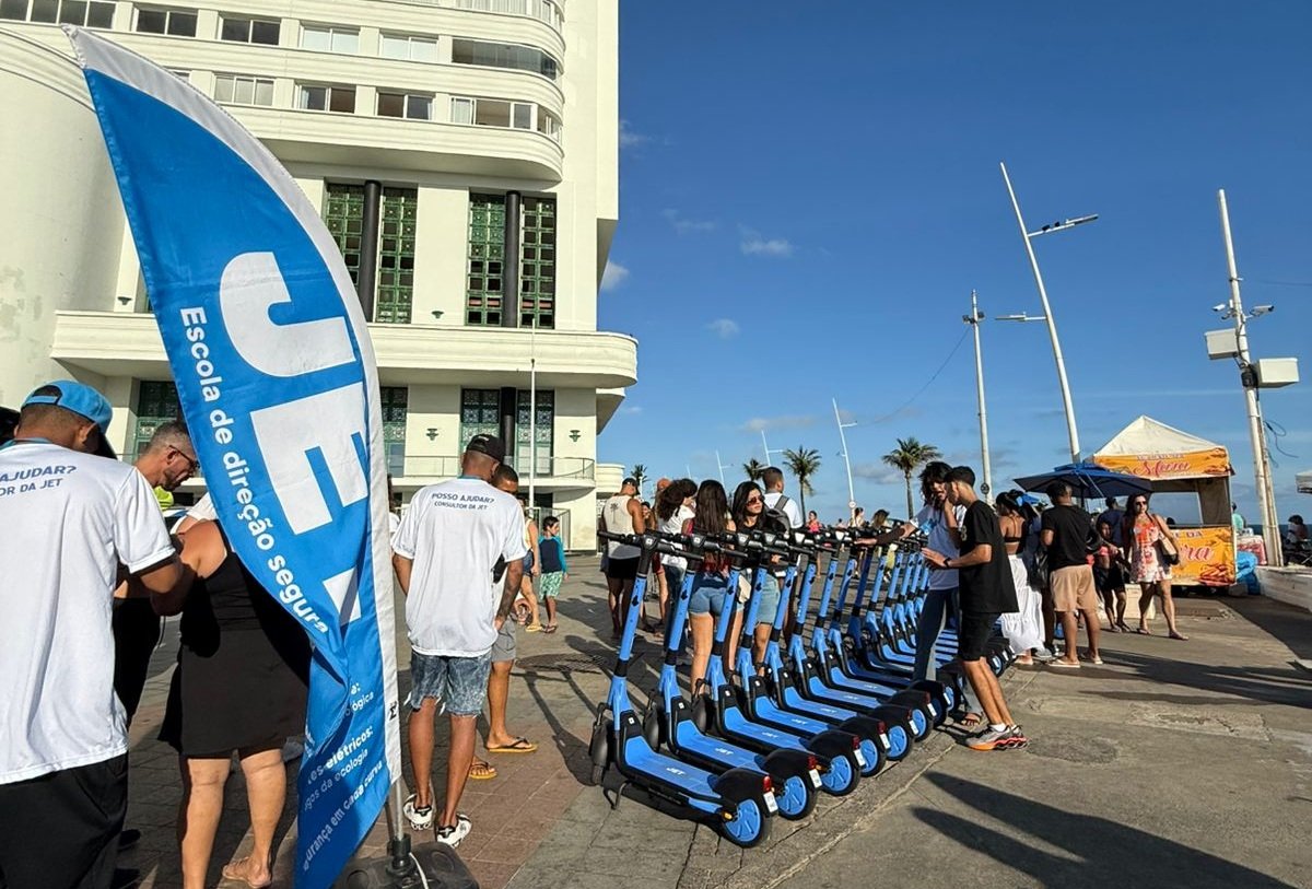 Serviço de patinetes elétricas entra em operação na capital baiana