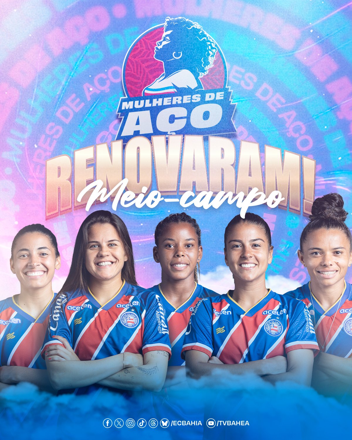 Bahia renova com atletas do time feminino para temporada 2025; veja lista