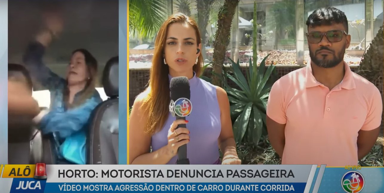 Passageira agride motorista da Uber após ele não entrar em garagem de prédio no Horto Florestal; vídeo