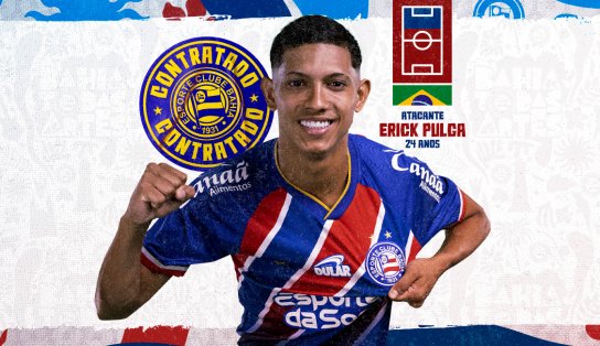 Bahia anuncia Erick Pulga com brincadeira a personagem de desenho animado