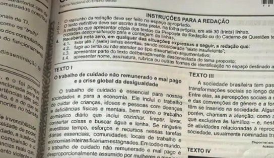 Estudantes da Bahia têm 4° melhor desempenho entre redes públicas na Redação do Enem