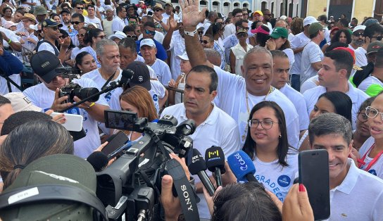 No Bonfim, Bruno Reis fala sobre disputa com governo do estado por área em Plataforma: 'Quero o melhor para a cidade'