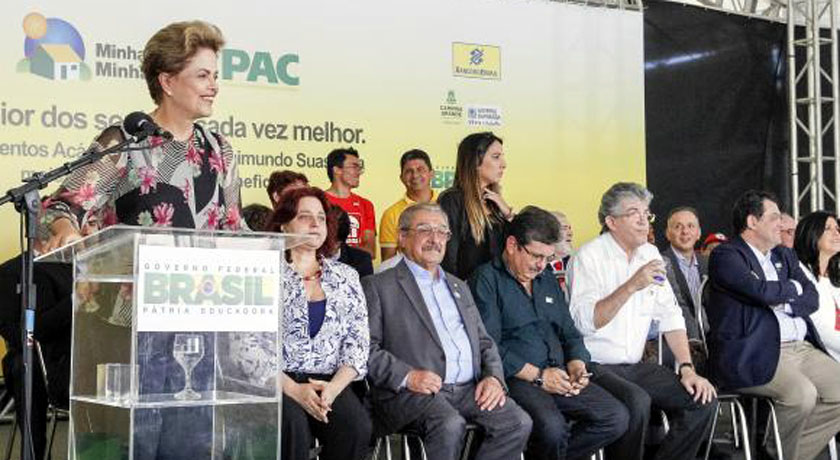 Dilma defende na Paraíba a democracia e o direito à manifestação