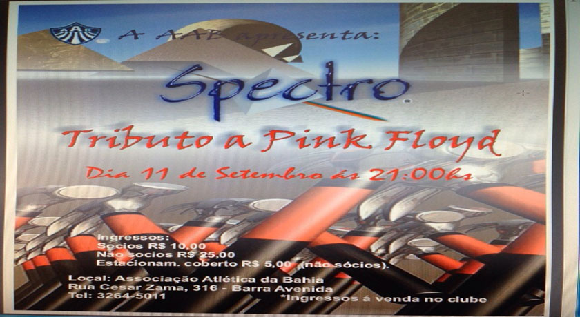 Banda Spectro realiza show em tributo a Pink Floyd