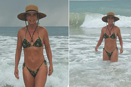 Bruna Lombardi posta foto de biquíni e surpreende com boa forma aos 62 anos