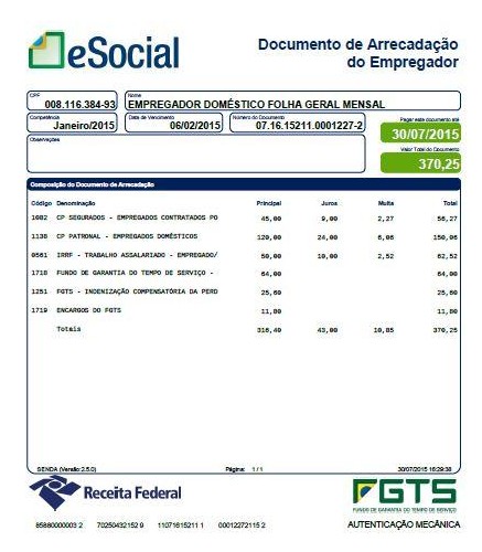 Prazo para empregador doméstico fazer cadastro no eSocial termina neste sábado