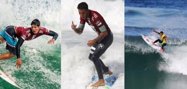 Trio brasileiro busca título mundial de Surfe