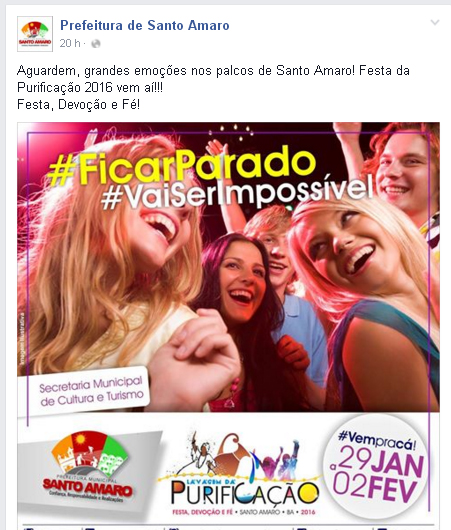 FORA DA FESTA: MP recomenda que prefeitura substitua cartaz da lavagem; Veja &#8216;vídeo meme&#8217; da polêmica