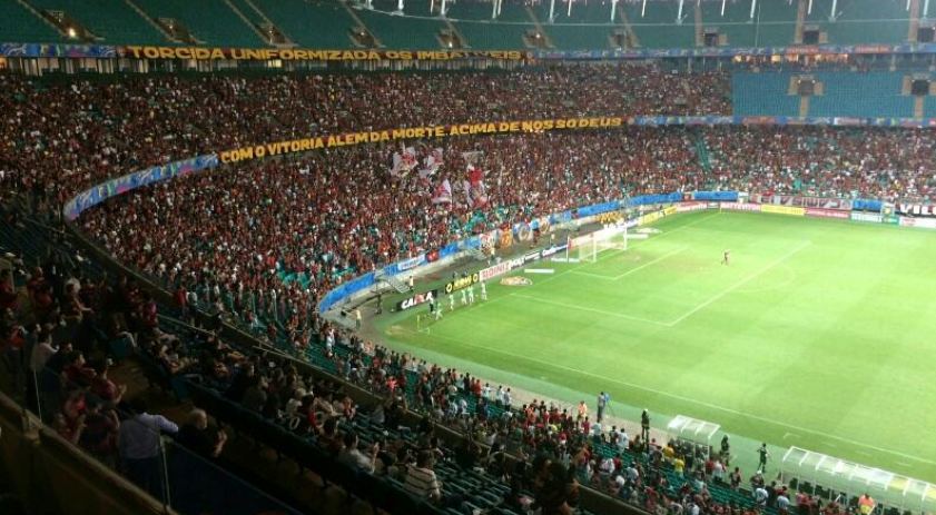 &#8216;BORA BAHÊA&#8217;: Arena Fonte Nova comete gafe e deixa torcida do Vitória na bronca; Entenda!