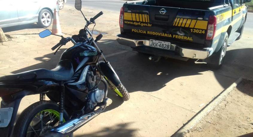 Polícia Rodoviária Federal apreende menor com bicicleta adulterada no oeste do estado