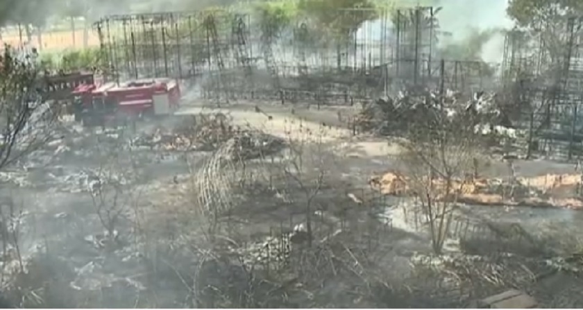 SÃO PAULO: Incêndio atinge carros alegóricos no Sambódromo do Anhembi