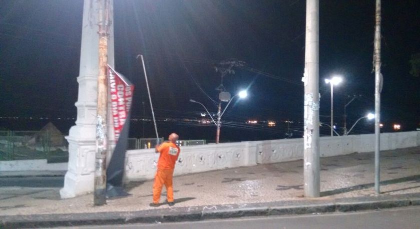 Sucom remove mais de 100 peças de publicidade irregular em Salvador