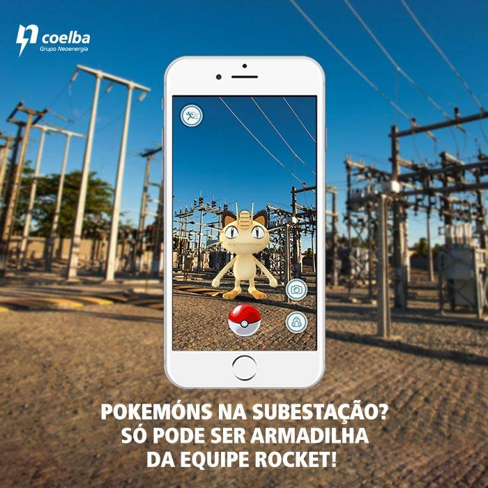 POKEMÓN GO: Caçadores dos monstros virtuais devem ficar longe da rede elétrica