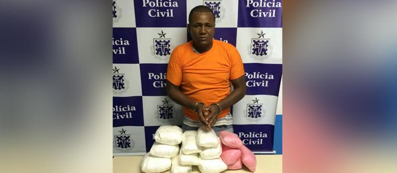 TRÁFICO: Homem é preso com 15 quilos de pasta base de cocaína escondidos em airbag