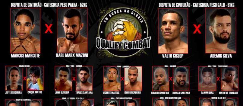 MMA: Qualify Combat promove 15 lutas eletrizantes em Salvador neste sábado