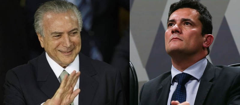 MENOS, TEMER: Moro blinda presidente e veta perguntas da defesa de Cunha