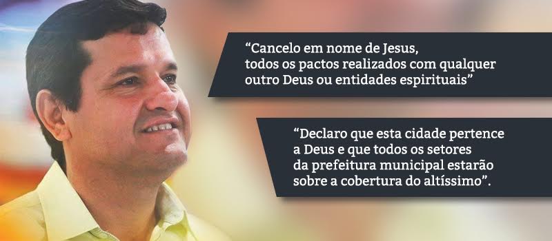 &#8220;Sou contra qualquer tipo de intolerância&#8221;, diz prefeito que cancelou atos fora do cristianismo