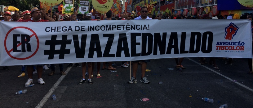 &#8220;VAZA&#8221;: Mudança do Garcia tem protesto contra presidente há 16 anos na Federação Bahiana de Futebol