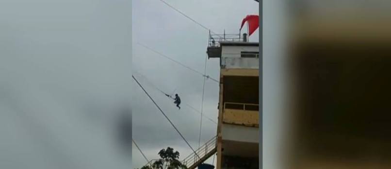 SALTO PARA A MORTE: Imagens revelam forma como corda de turista rompeu durante queda