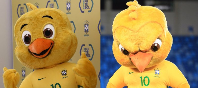 CANARINHO MUDOU: Novo visual do mascote da seleção brasileira de futebol irritou a internet