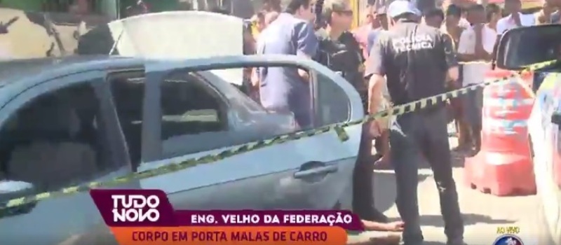 FEDERAÇÃO: Corpo é encontrado em porta-malas de carro no Engenho Velho