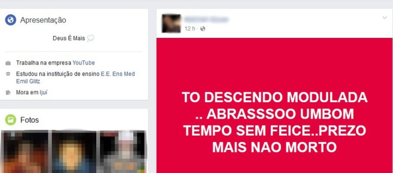 &#8220;PRESO, MAS NÃO MORTO&#8221;: Suspeito de tráfico de drogas é preso no RS e manda recado no Facebook