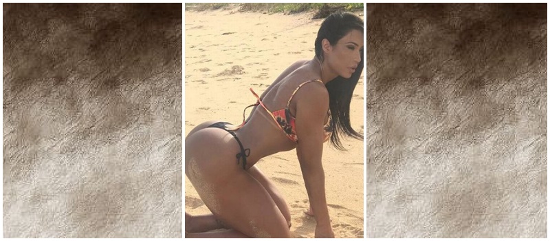 NOVA VIÇOSA: Esbanjando sensualidade, Gracyanne Barbosa curte praia de Barra Velha e ousa em pose