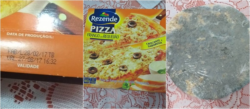 &#8216;CROCANTE E SABOROSA?&#8217;:Estudante compra pizza congelada e se depara com produto mofado em Salvador