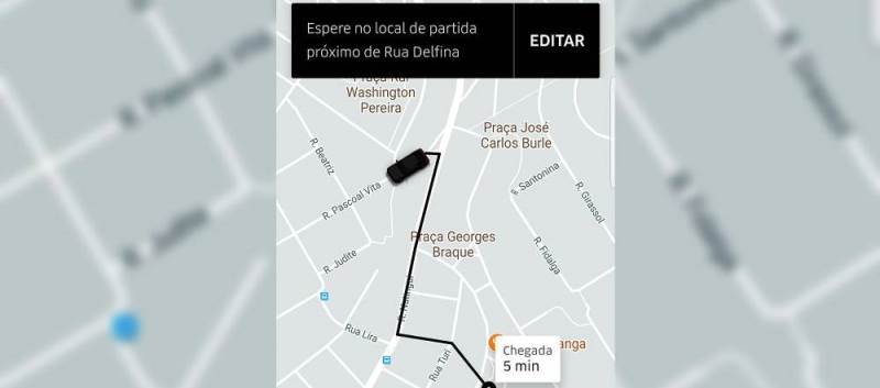 NOVIDADE: O aplicativo Uber vai exibir nos mapas a cor do carro solicitado