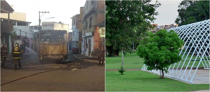 NORDESTE DE AMARALINA: Coletivos não circulam na região após incêndio em ônibus