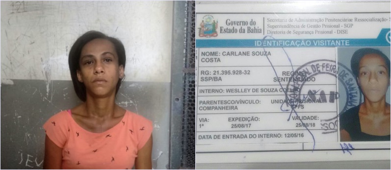 NA CADEIA: Mulher falsifica carteira para visitar detento e acaba presa em Feira de Santana