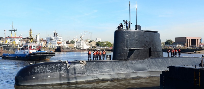 Submarino argentino com 44 tripulantes está desaparecido no Atlântico Sul