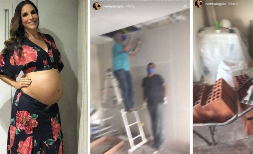 Ivete Sangalo mostra obra em casa para receber as gêmeas: &#8216;Estão revolucionando&#8217;