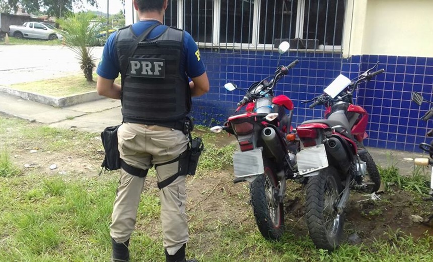 ITABUNA: Motocicletas roubadas são recuperadas pela Polícia Rodoviária Federal