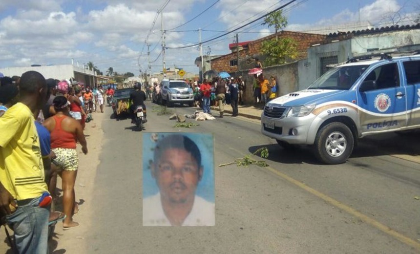 SANGUE DERRAMADO: Pintor é assassinado e pai leva tiro de raspão em Feira de Santana