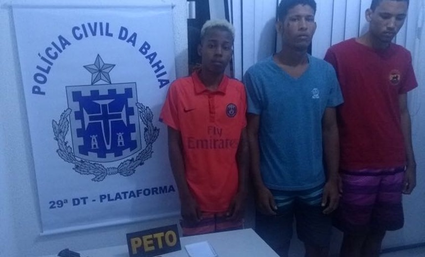 &#8216;BAIXA NO CRIME&#8217;: Polícia captura trio envolvido em diversos homicídios no Subúrbio