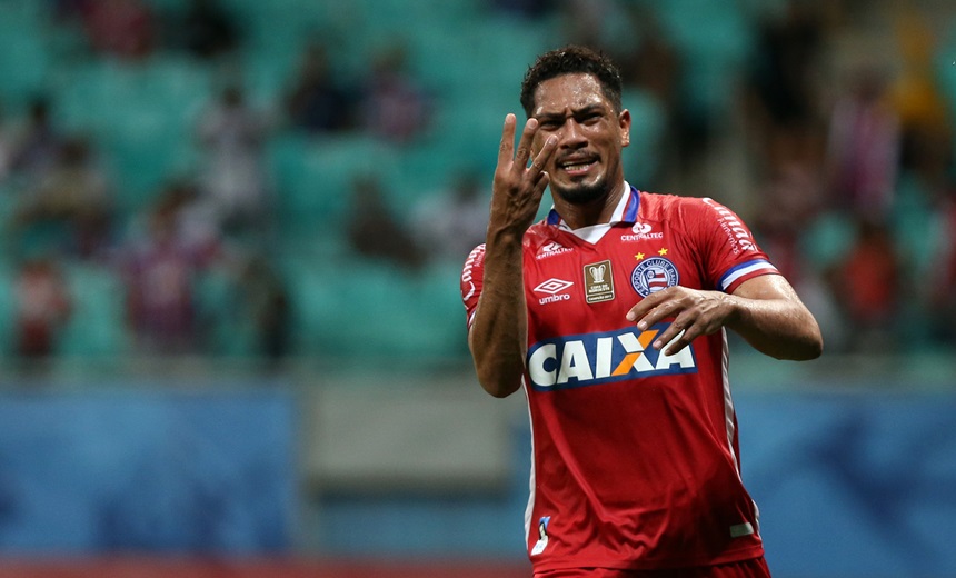 BAIANO: Com três gols de Hernane, Bahia goleia por 6 a 1 Vitória da Conquista, na Fonte Nova