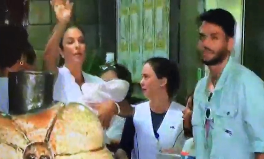 VÍDEO: Ivete Sangalo e filhas têm alta e deixam maternidade de hospital em Salvador