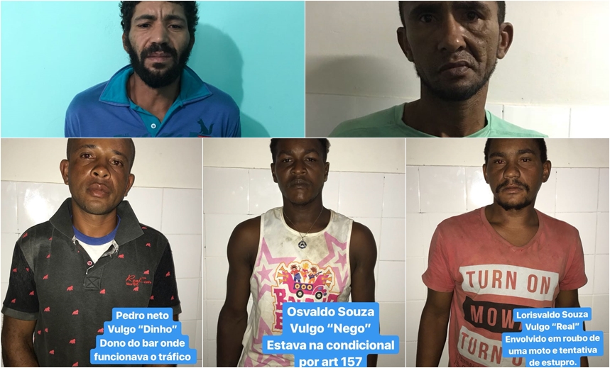 DETIDOS: Integrantes de quadrilha de tráfico e roubo de veículos são presos em Mucugê