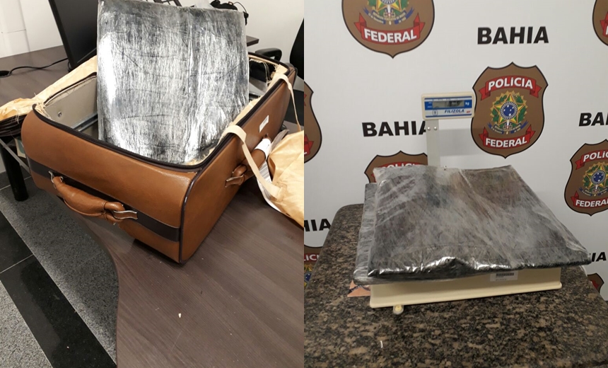 PARCEIROS NO CRIME: Casal é preso no aeroporto de Salvador com 6,5 kg de cocaína pura