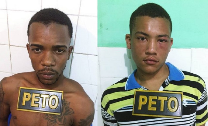 DUPLA DO CRIME: Polícia prende suspeitos de tráfico de drogas em Conceição do Jacuípe