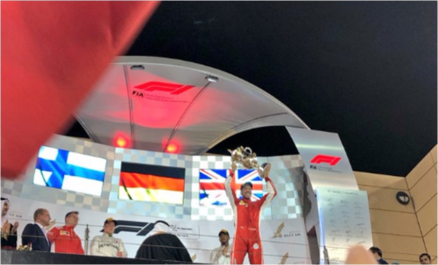 GP DO BAHREIN: Com final emocionante e grave acidente, Sebastian Vettel vence segunda etapa