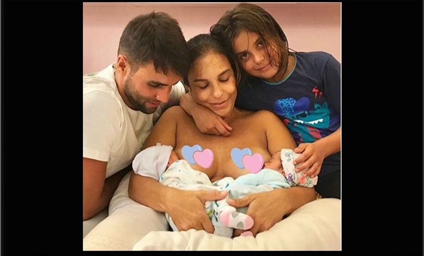 VEJA: Marido de Ivete Sangalo comemora dois meses das gêmeas nas redes sociais