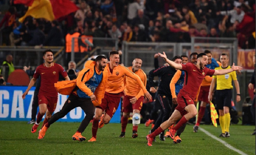 DEU ZEBRA: Roma bate o Barcelona e segue para semi-final da Champions League