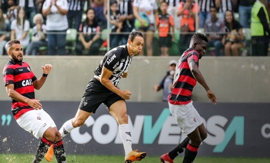 Dominado no primeiro tempo, Vitória perde por 2&#215;1 para o Atlético Mineiro no Independência